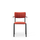 Bourbon Vintage Style Suede Chair With Arms